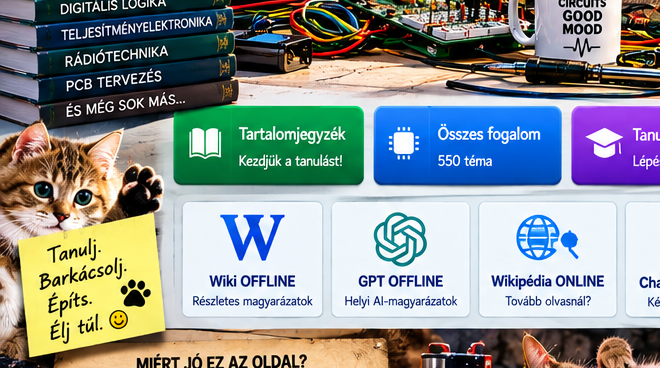 Macska elektronikai laborban