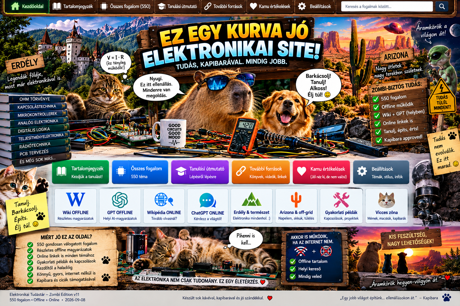 Kapibarák, macskák, kutyák és elektronikai káosz