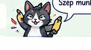 Vicces tanulási ikon: cat-success